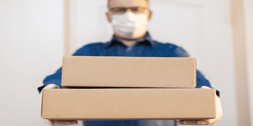 Coronavirus on packages